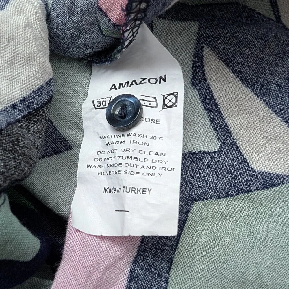 Geometric Patterned Button-Up Shirt - Picture 8 of 9